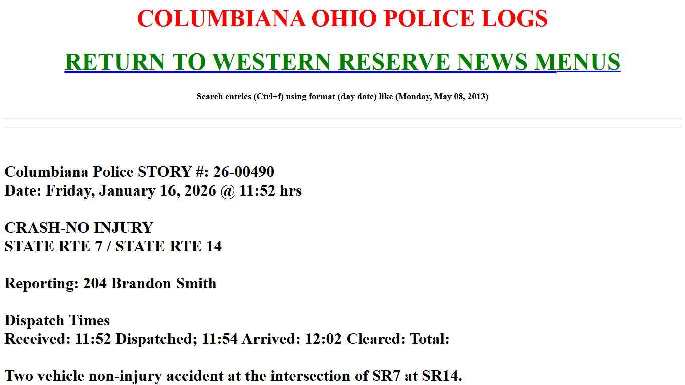 WESTERN RESERVE NEWS HAPPENING IN OHIO